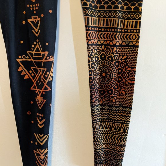 Mika Yoga Wear Henna Mandala contrast leggings - Picture 7 of 9